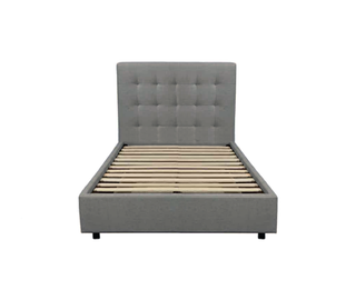 Bahamas Fabric Single Bed - Grey